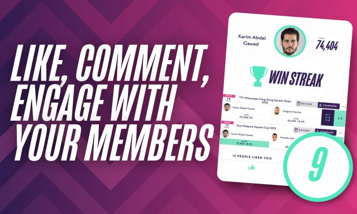 Like, Comment and Engage with other members within your community