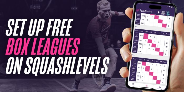 Set up free Box Leagues on SquashLevels